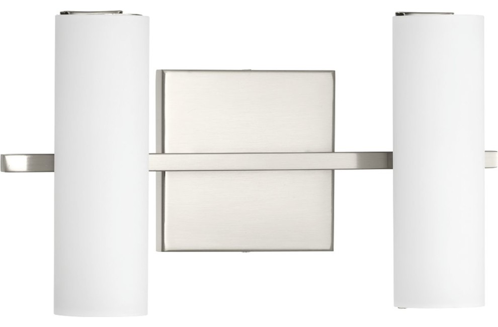 Colonnade LED 2-Light Bath/Vanity Light, Brushed Nickel