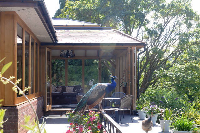 Rustic Oak Garden Room rustikt-skur