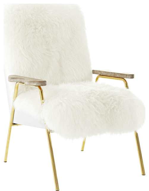 Fous Sheepskin Armchair - White