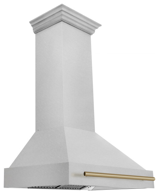 ZLINE 36" Autograph DuraSnow Stainless Steel Range Hood Traditional Range Hoods And Vents