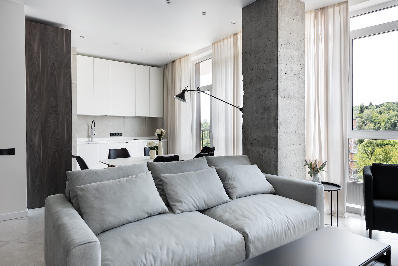 Квартира 66 м2 под сдачу в клубном доме с панорамным остеклением