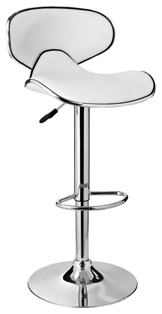 Powell Furniture Adjule Bar Stool White Contemporary Powell Furniture Adjule Bar Stool White