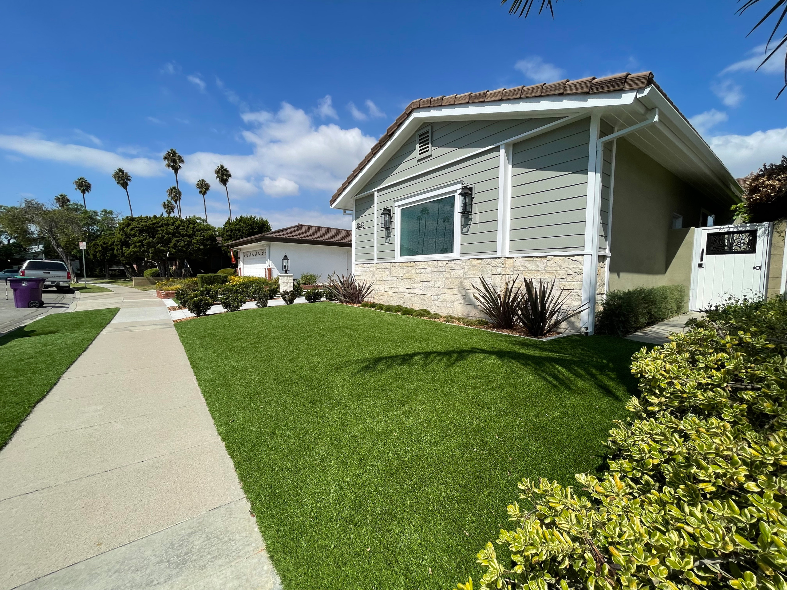 Front Yard and Driveway Remodel ValVerde Home - Rueff