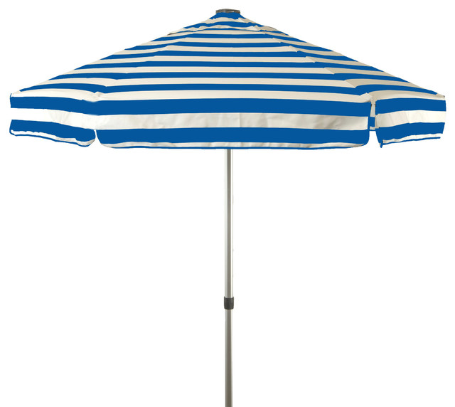 White Deluxe Italian Patio Umbrella, Red White And Blue Striped Patio Umbrella