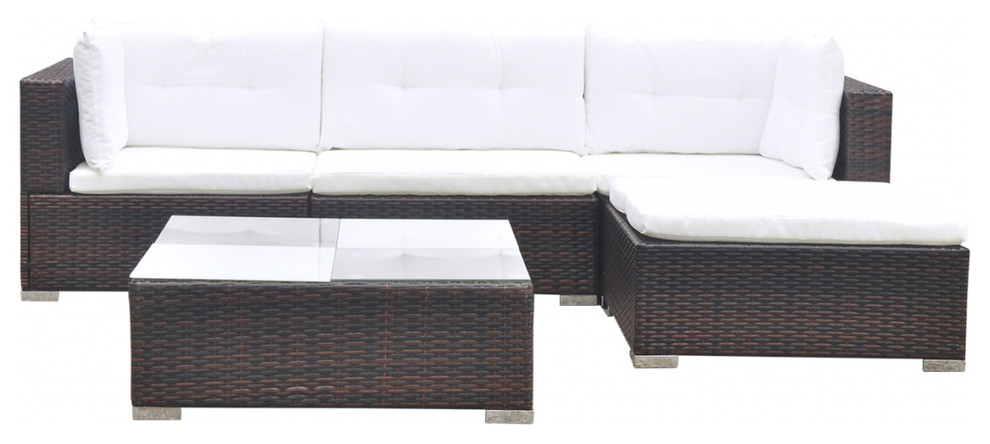 vidaXL Outdoor Armchair Poly Rattan Wicker Black Sofa Chair Garden Furniture 