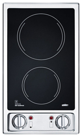 2 Burner 120v Electric Cooktop With Smooth Black Ceramic Cr2b120