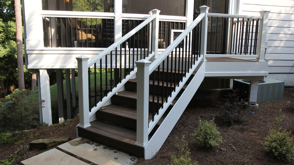Marietta, GA Shed Roof Screen Porch & Deck Transitional Atlanta