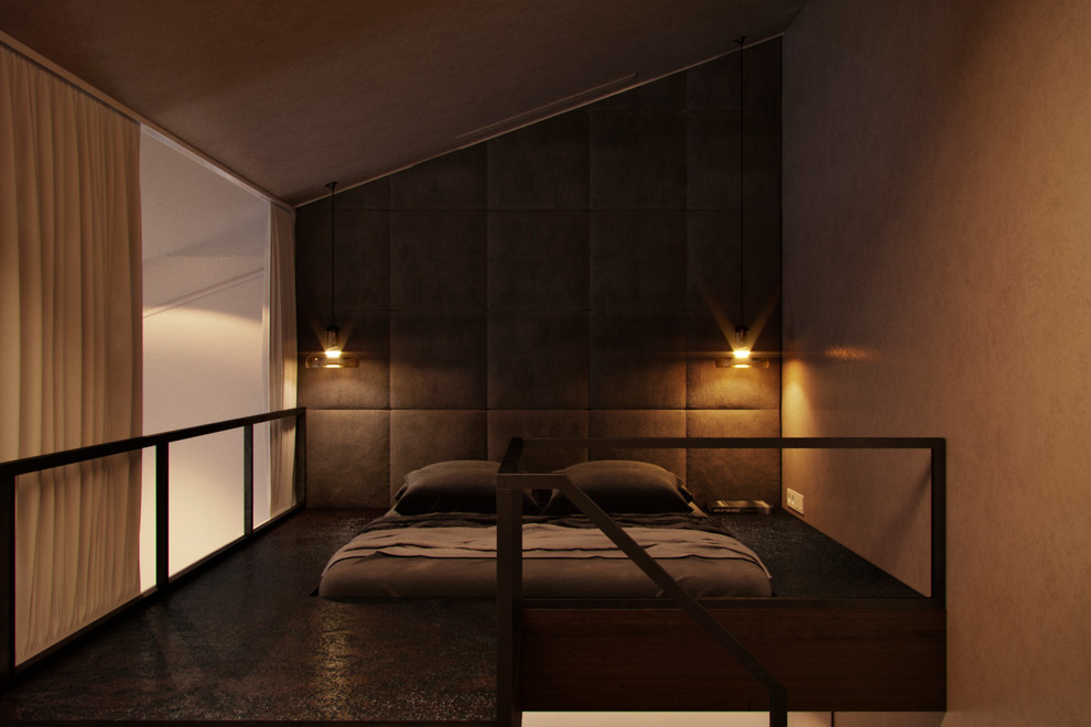 Проект интерьера мансарды «Green Green Mountain » Москва, Баррикадная