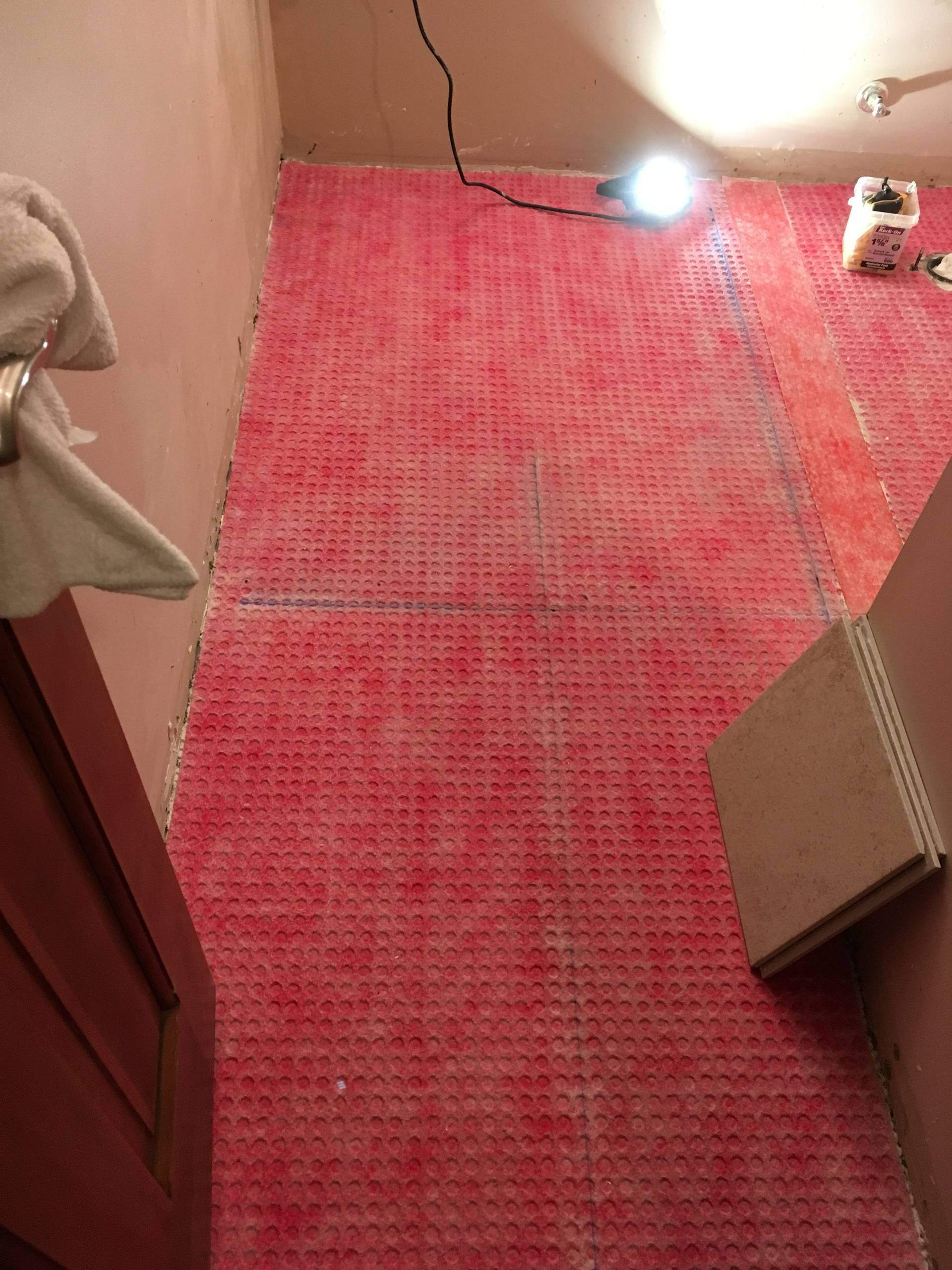 Basement bathroom remodel