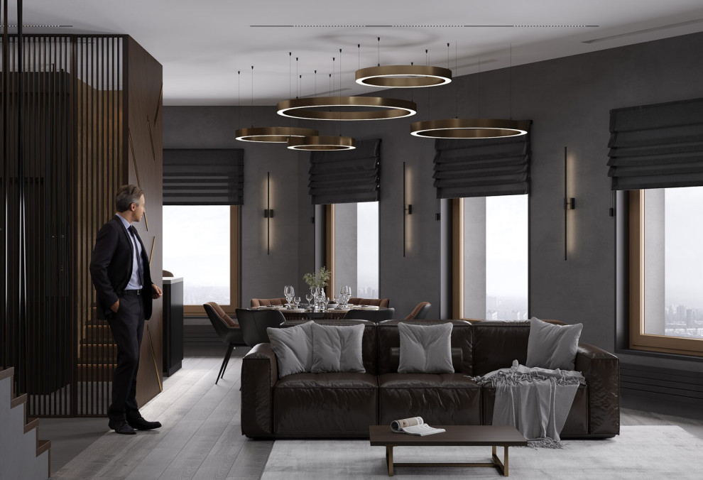 дизайн двухуровневой квартиры в Саратове