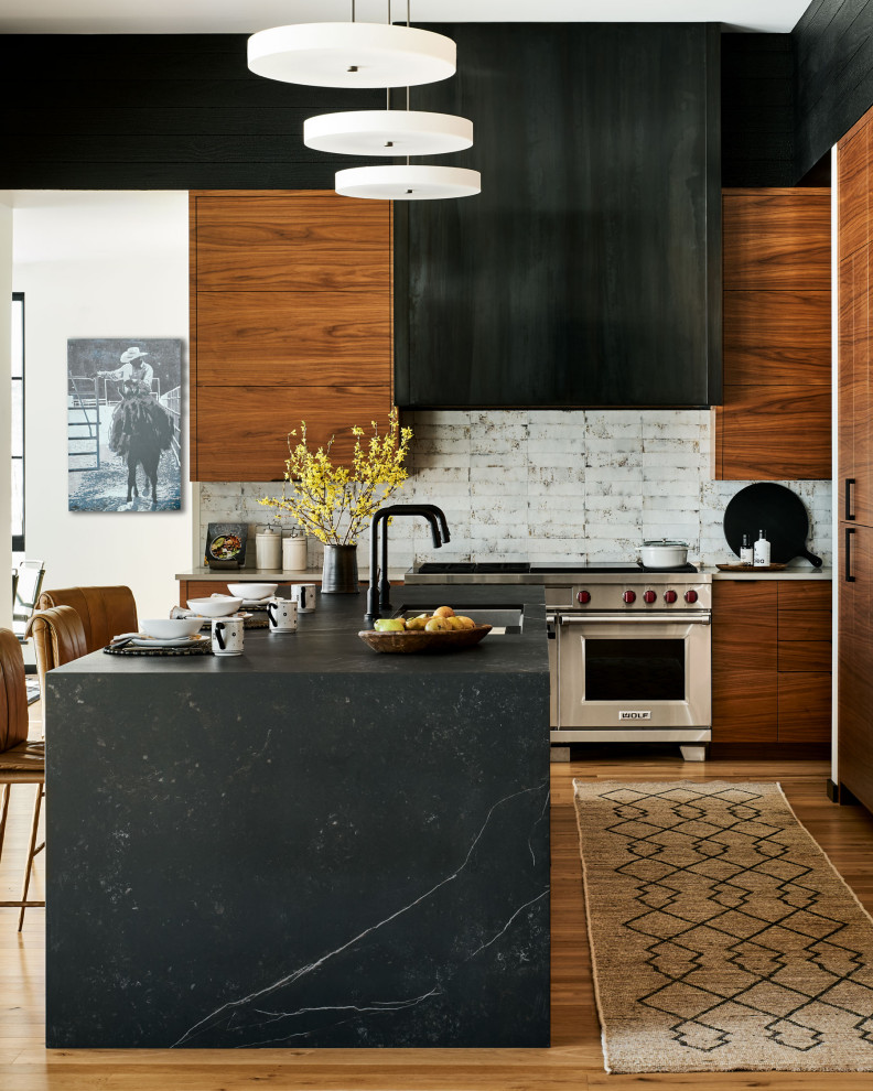 Inspiration for a contemporary kitchen remodel in Denver