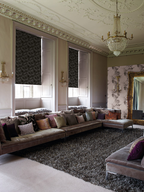 Roller Blinds with a twist traditional-living-room