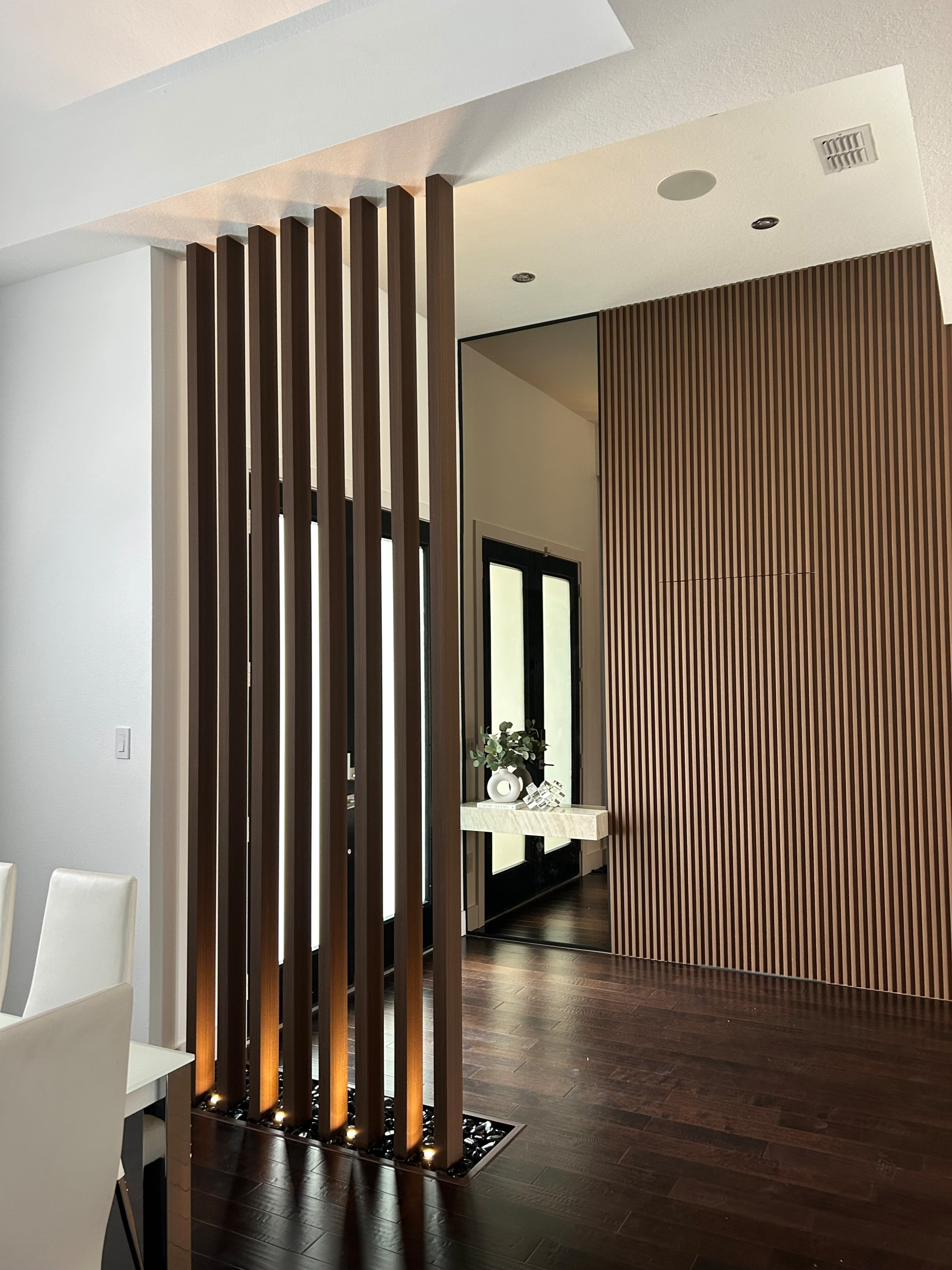 PVC Wood Look Slat Dividers (Screen Wall)