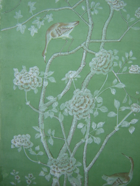 handpainted silk wallpaper - Traditional - Wallpaper - by JAMEITE Hand ...