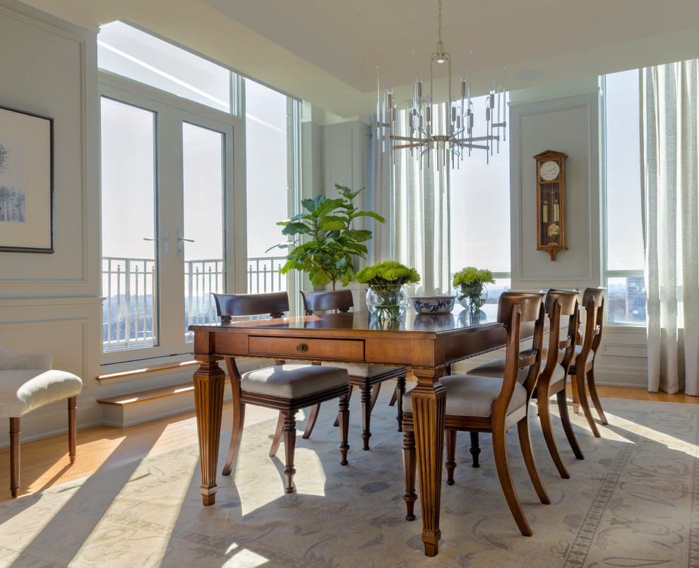 This is an example of a traditional dining room in Toronto.