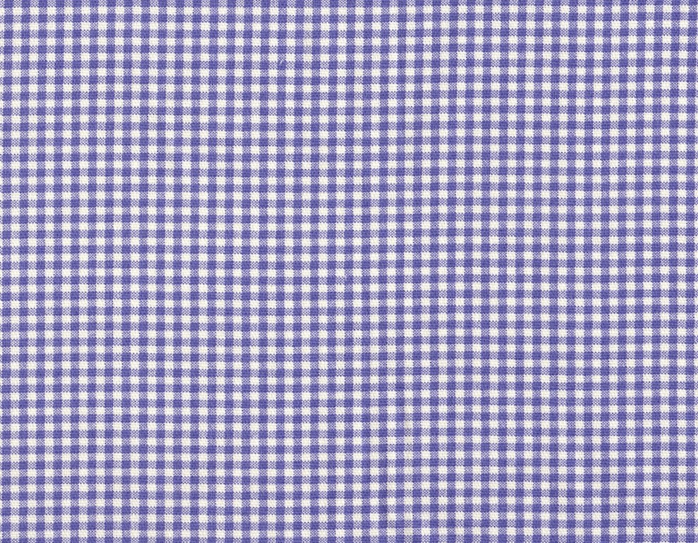 90" Round Tablecloth Gingham with Ticking Topper Lavender