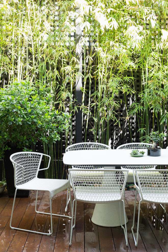 Photo of a contemporary patio in Melbourne.