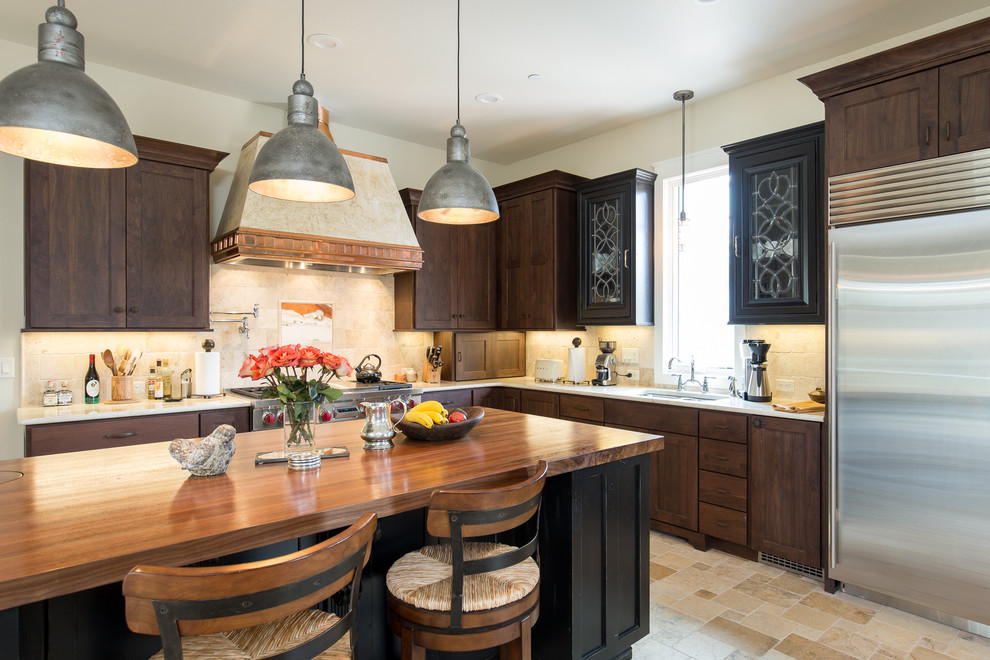 This is an example of an eclectic kitchen in Denver.