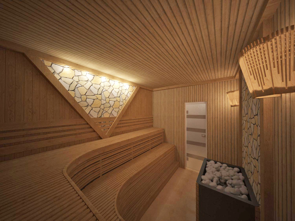 Интерьер сауны п. Кафтанчиково