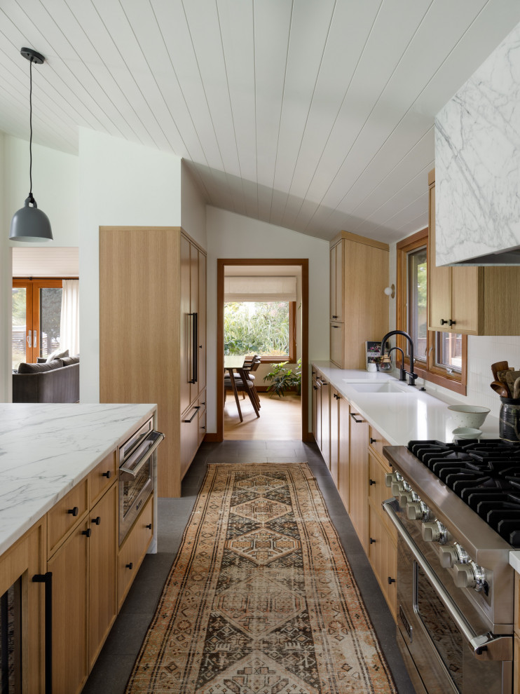 Inspiration for a transitional kitchen remodel in Seattle