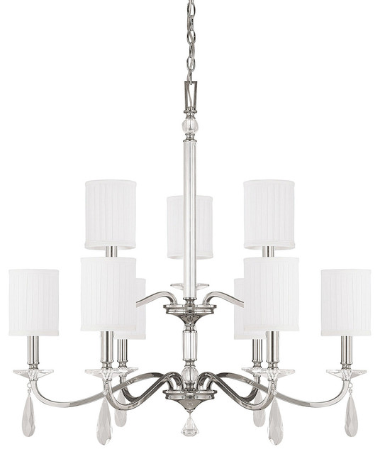 Capital Lighting 4489pn 573 Cr Alisa 9 Light Chandelier Crystals Cr Alisa 9 Light Chandelier Crystals