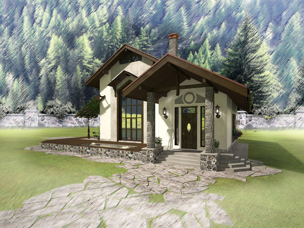 Загородный жилой дом( 2 этажа, S=200 м.кв )