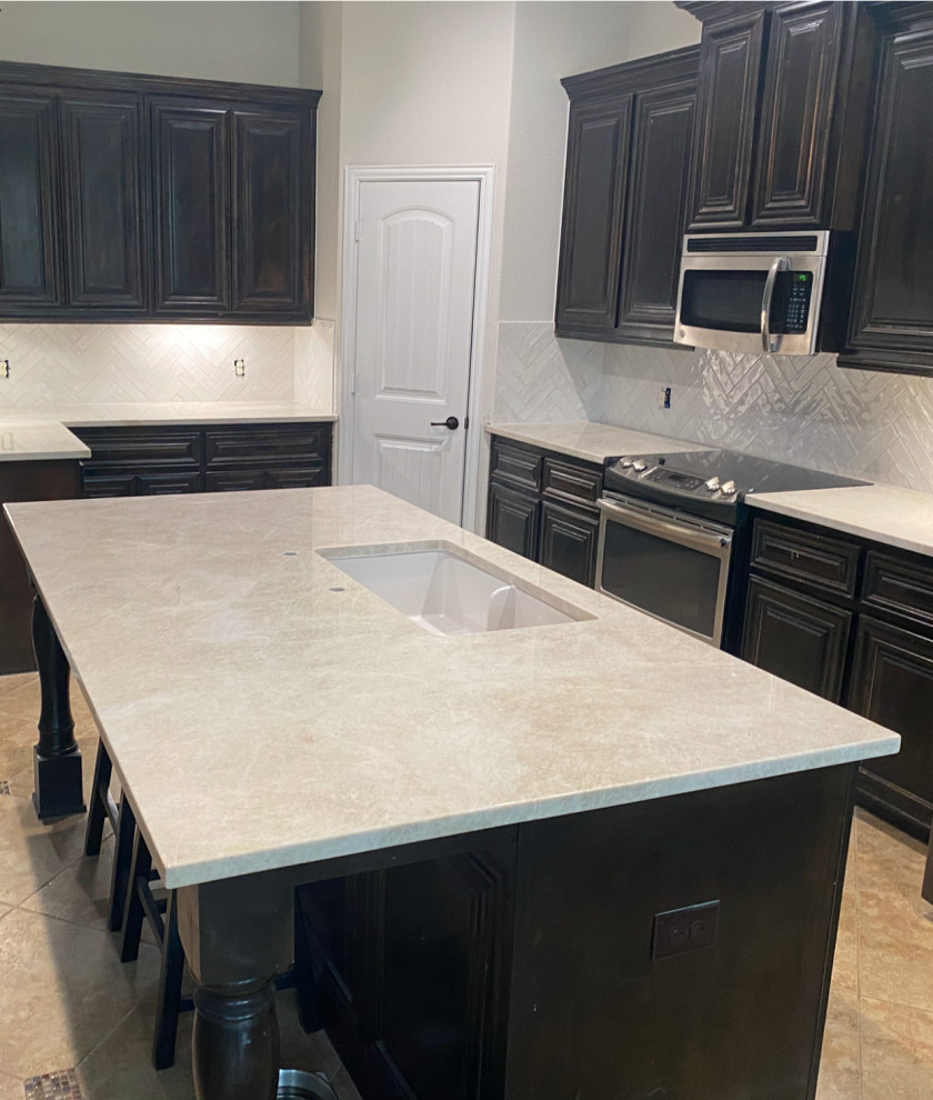 Prosper tx, Taj Mahal Quartzite and new back splash