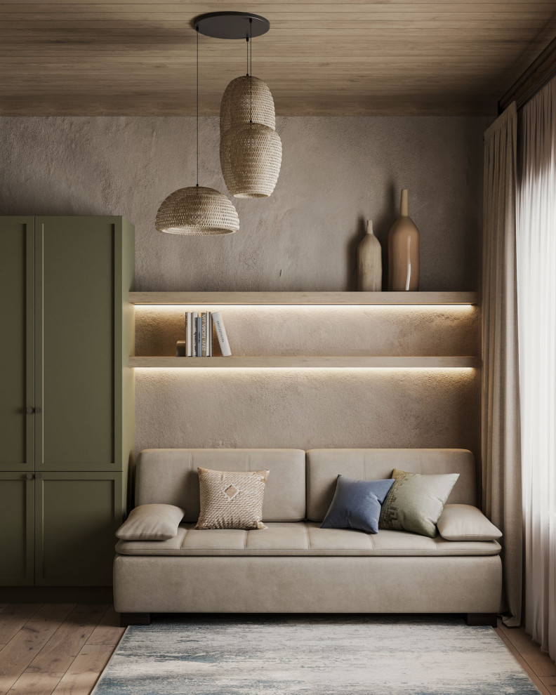 Интерьер деревянного загородного дома в Нижних Сергах