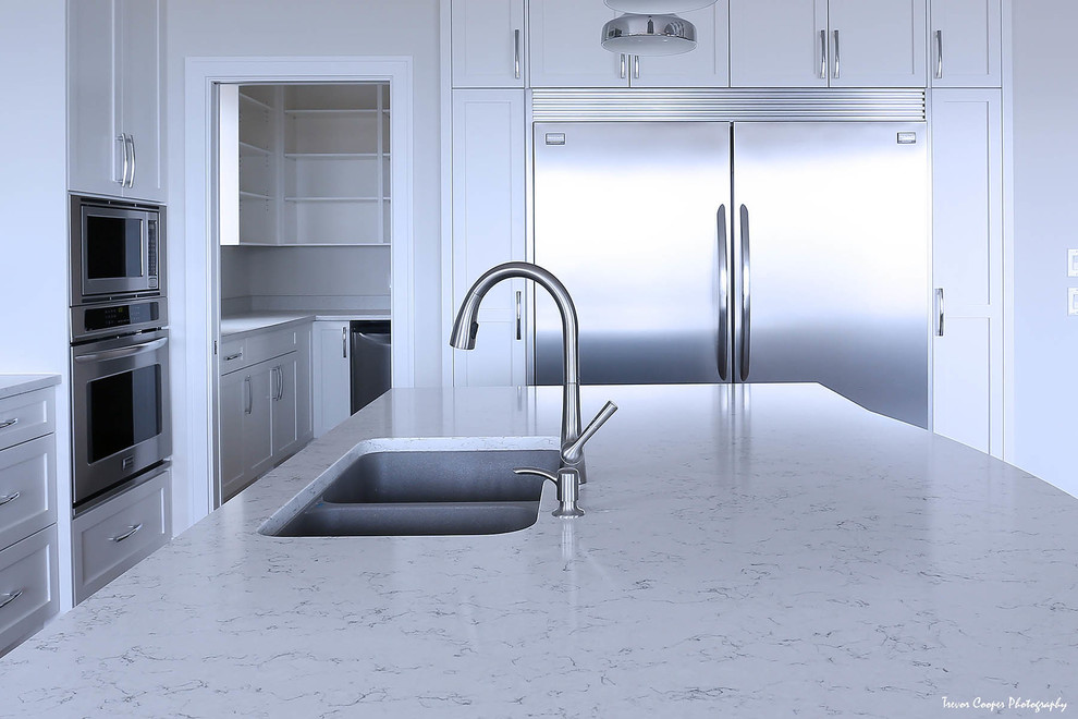 Silestone White Arabesque Quartz Kirschner Mountain Modern