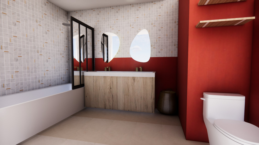 VAUREAL - Projet Casablanca | Rénovation salle de bain