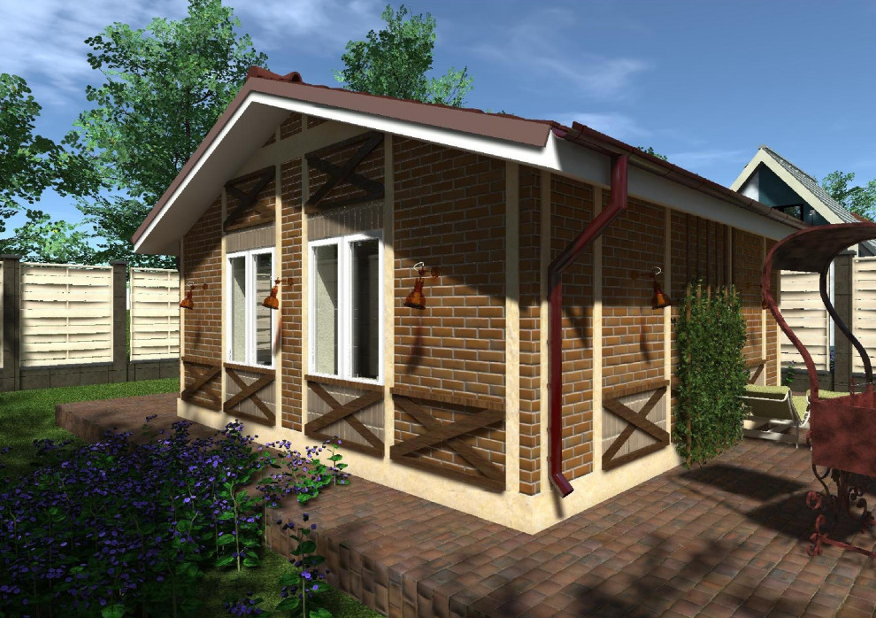 Дачный дом 6х6 из газобетона под ключ