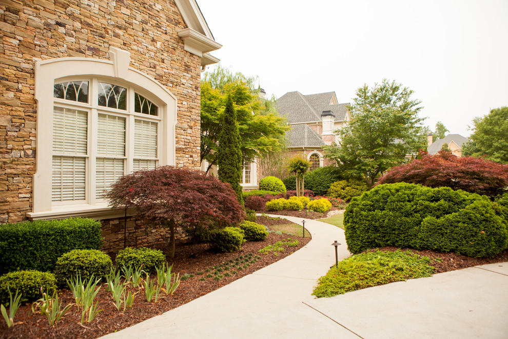 Large elegant home design photo in Atlanta