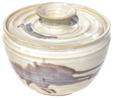 Wild Berry Glazed Coffee Filter Storage Jar Traditional Wild Berry Glazed Coffee Filter Storage Jar