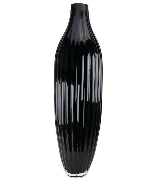 Cannes Floor Vase, Black, 32