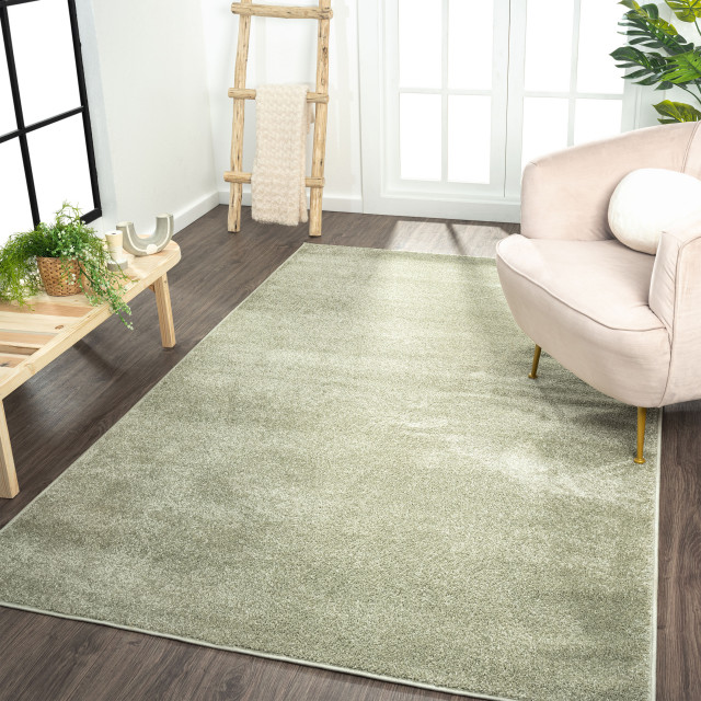 Haze Solid Low-Pile Runner Rug, 3 X 5 - Contemporary - Area Rugs - by ...