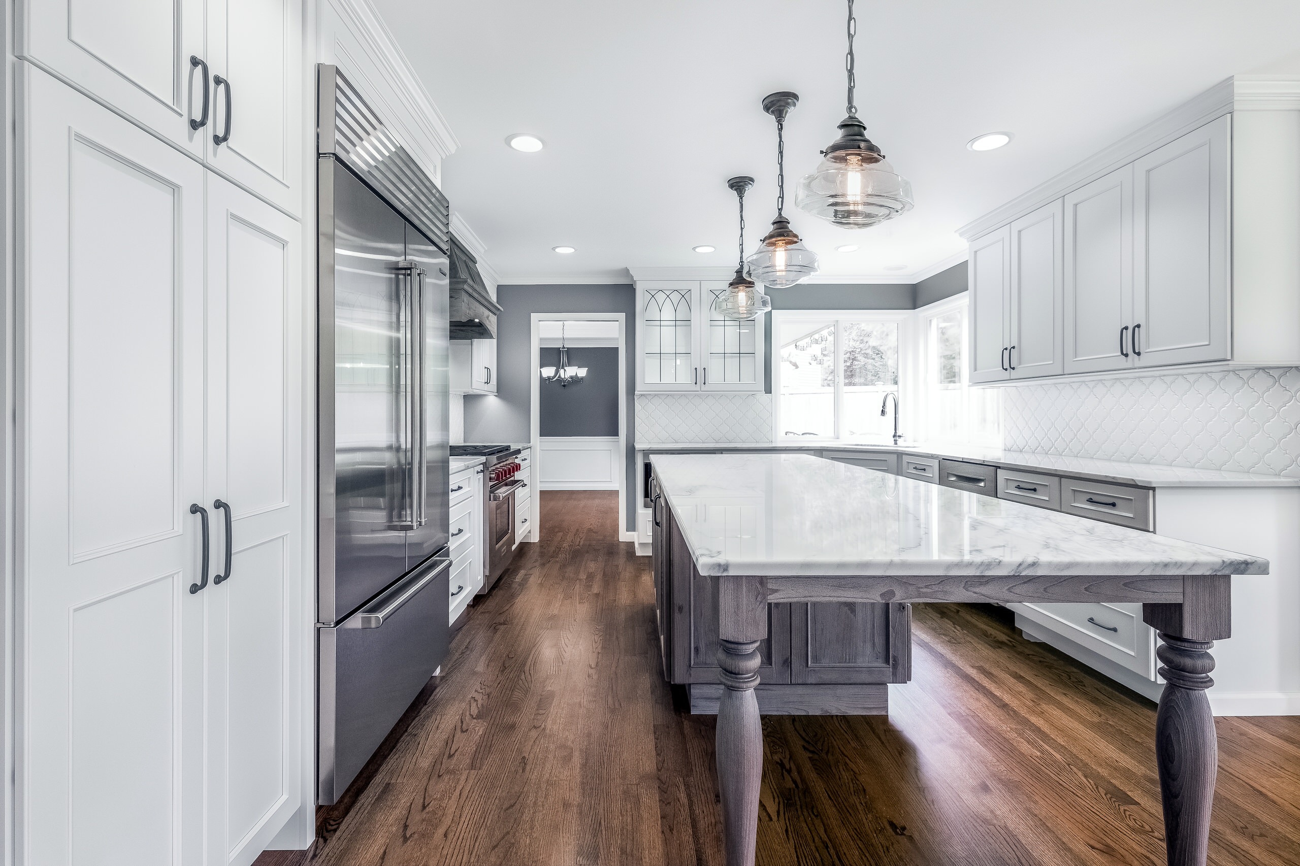 Bellevue Kitchen - White and Rustic Gray