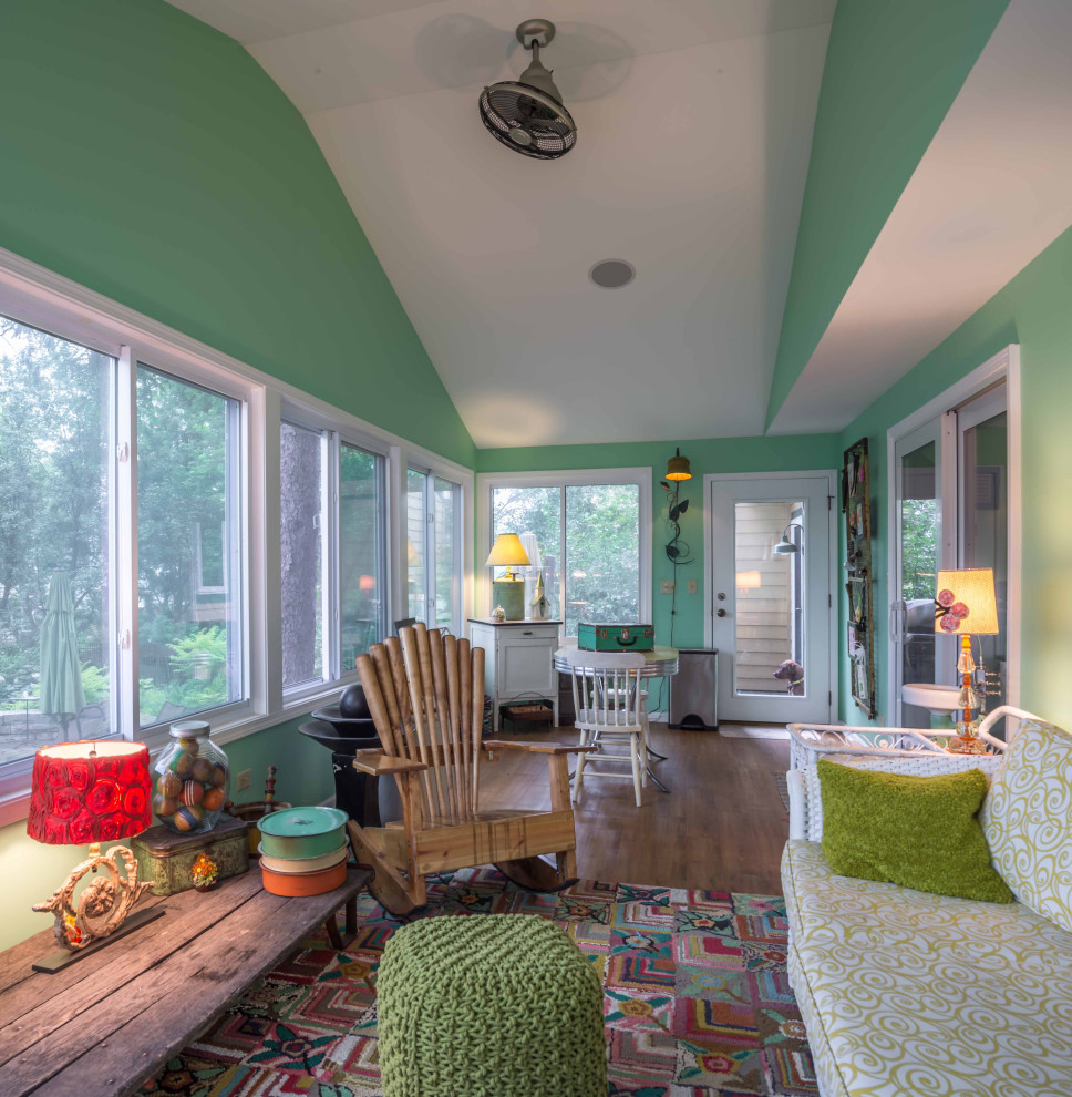 Shabby-Chic Country Kitchen & Sunroom