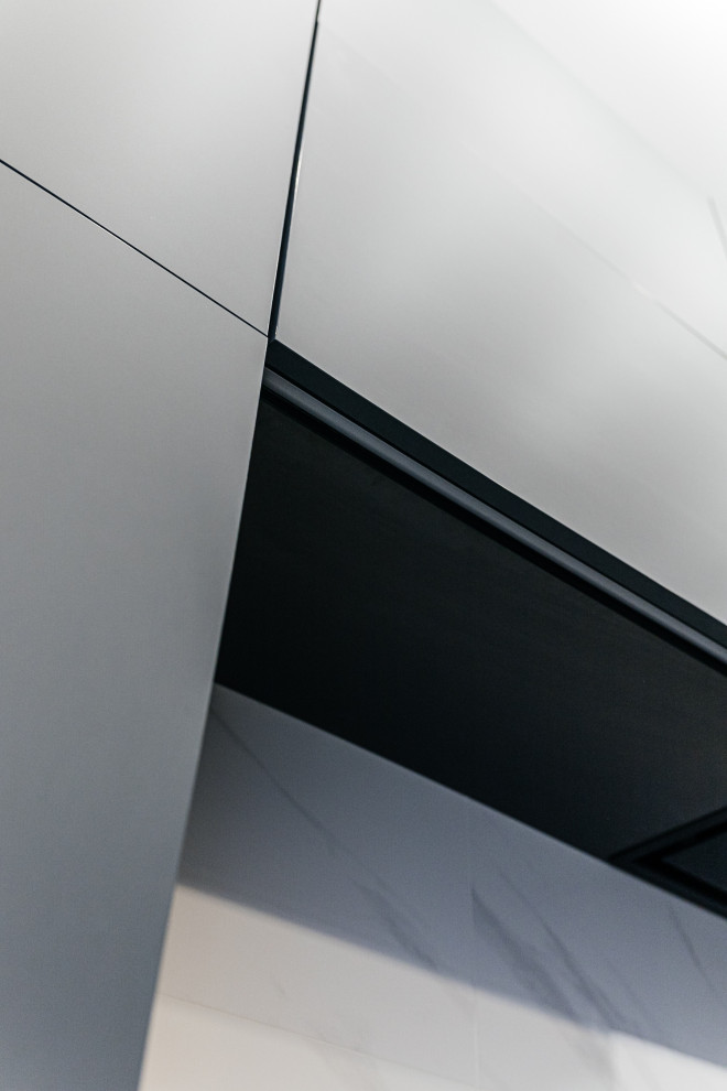 Угловая кухня с фасадами Fenix