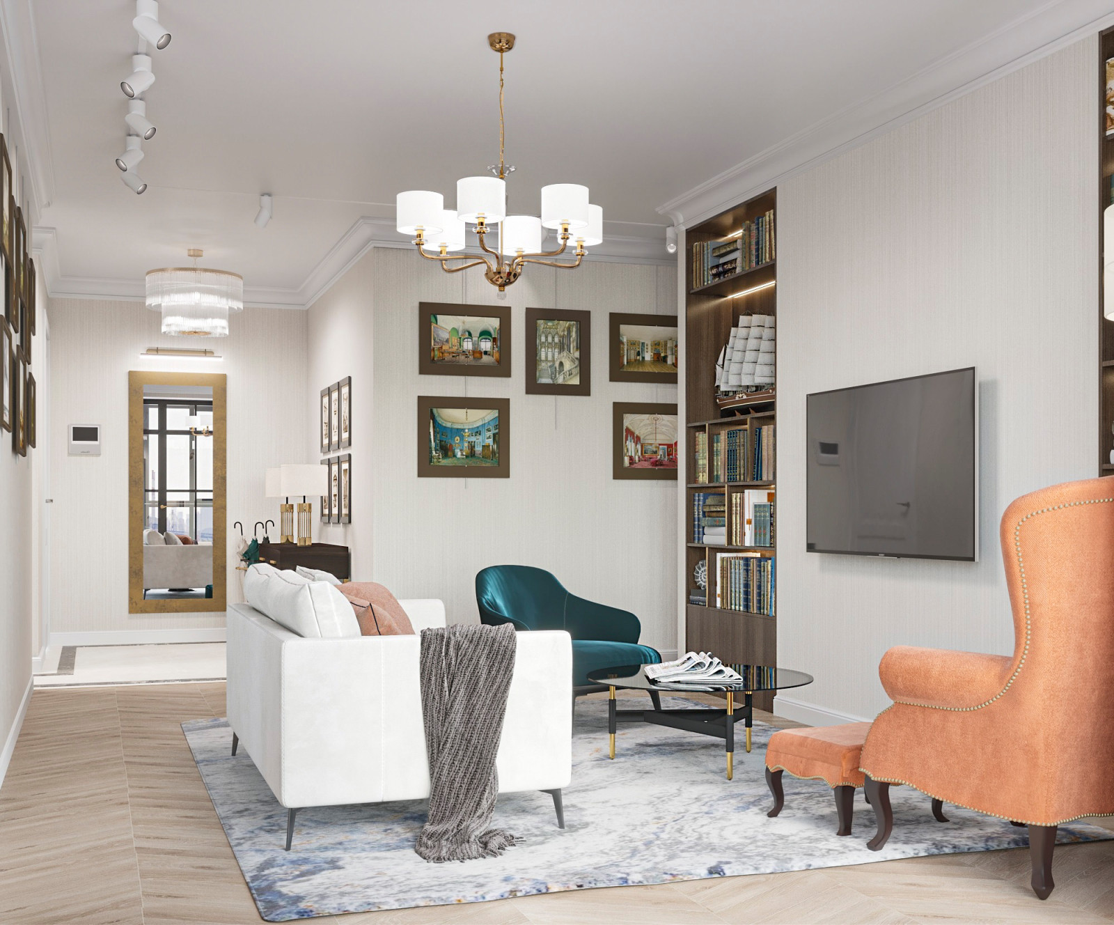 Квартира в стиле современная классика