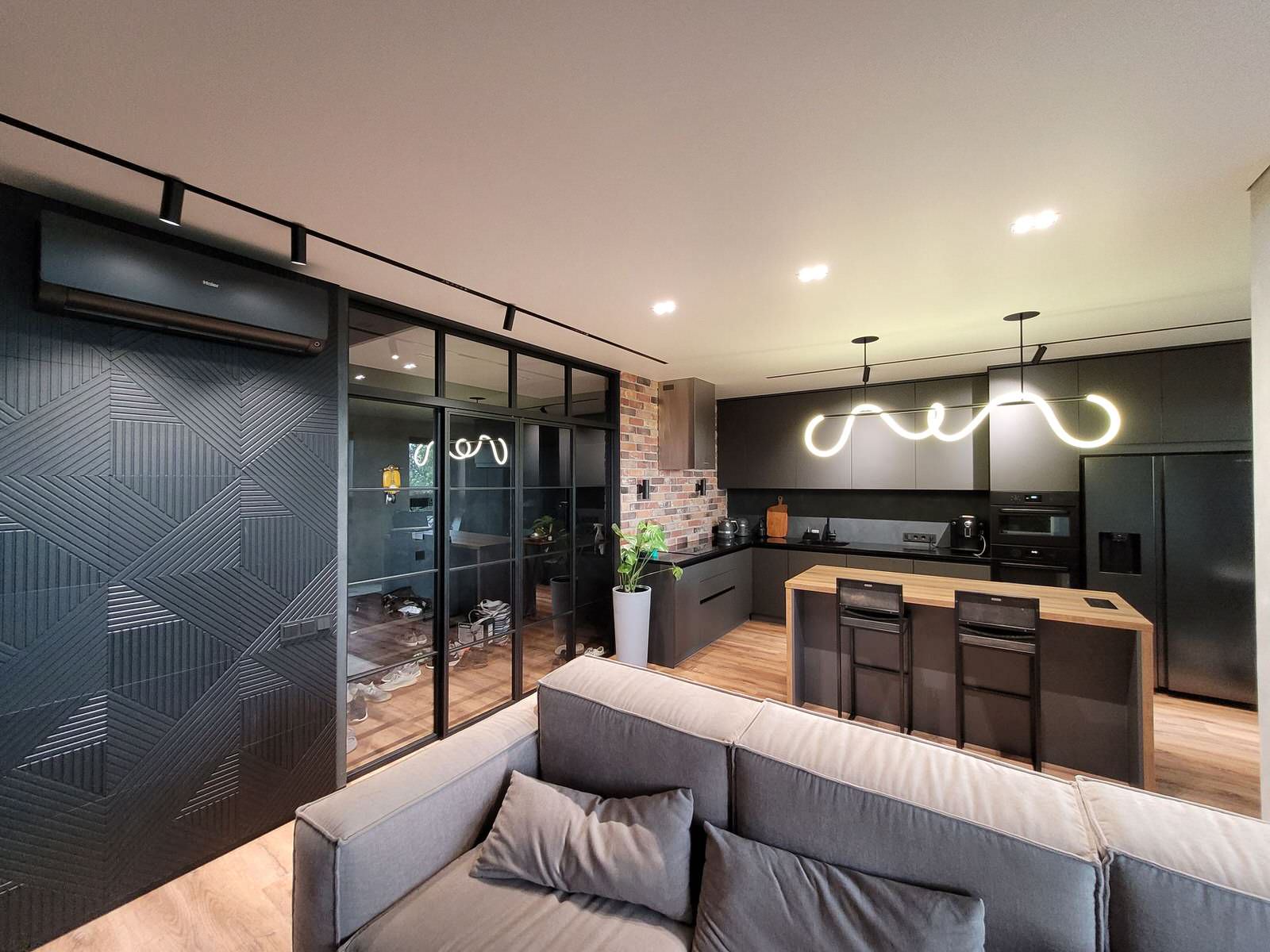 Кухня в лофт интерьере