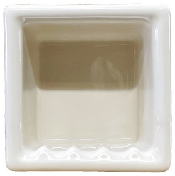 Recess Porcelain Rectangle Soap Dish Niche Shelf Bathroom Shower Holder
