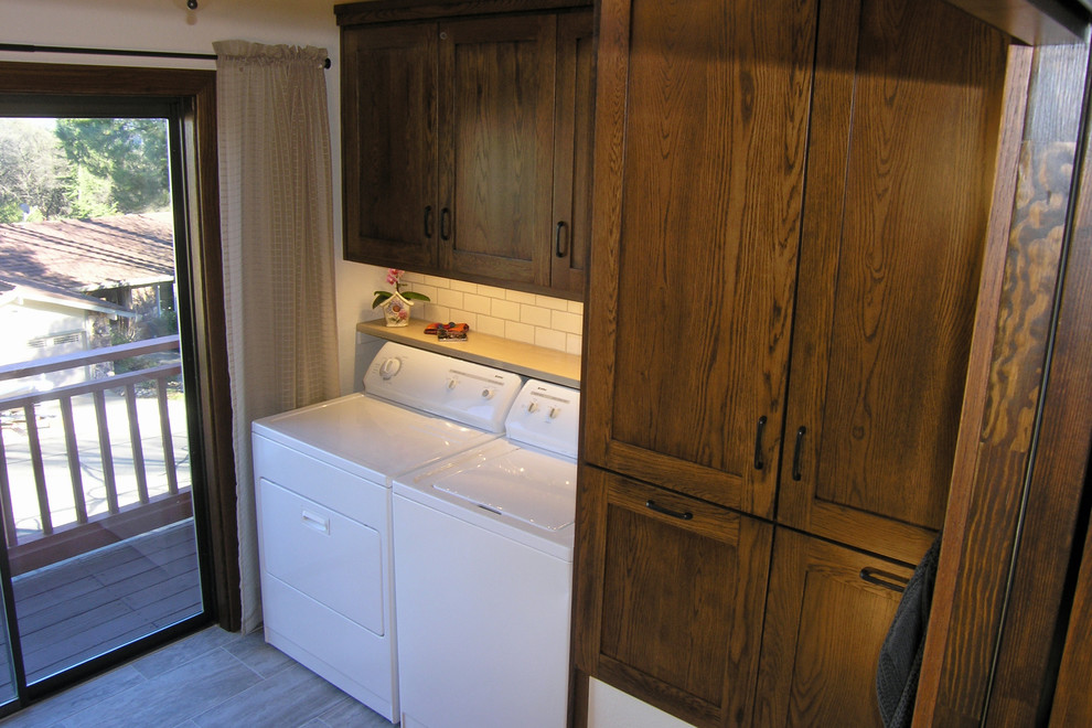 This is an example of an arts and crafts laundry room in Sacramento.