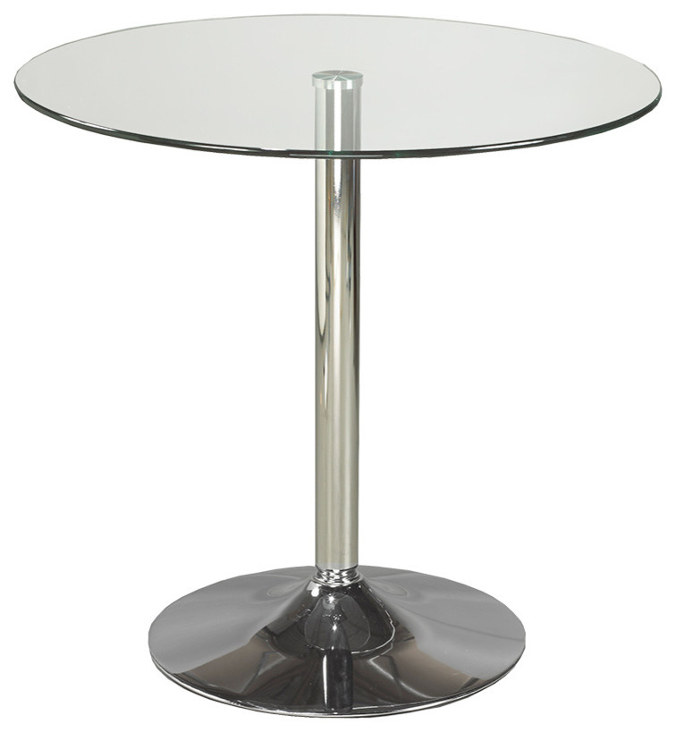 Pivot Dining Table, Steel and Glass