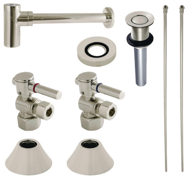 CC43106DLVKB30 Modern Plumbing Sink Trim Kit With Bottle Trap,Polished ...