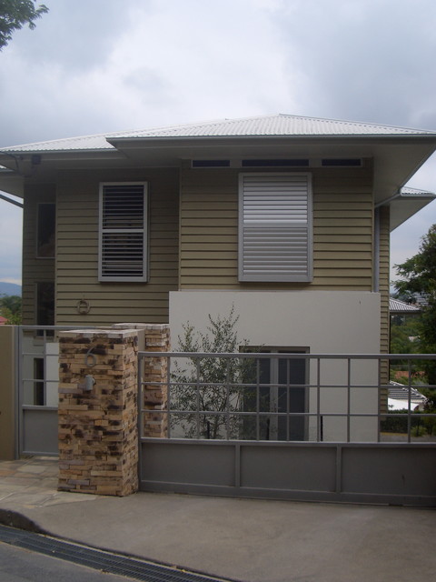 Exterior Aluminum Shutters tropical-exterior