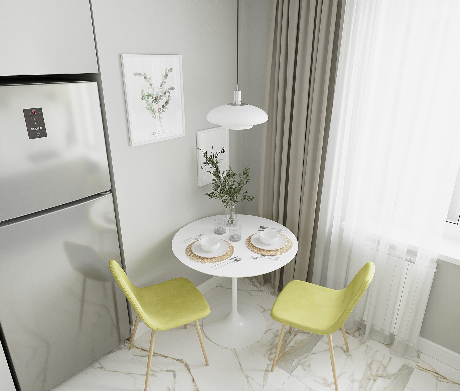 Кухня 8м2 + прихожая 10м2