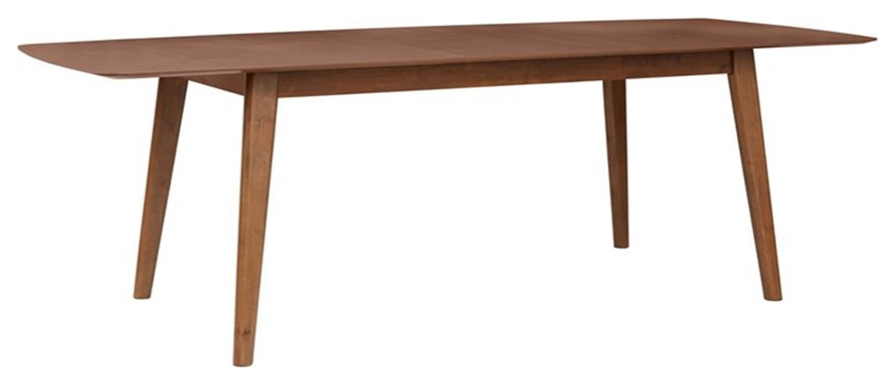 75" Mid-Century Wood Dining Table in Walnut - Midcentury - Dining ...