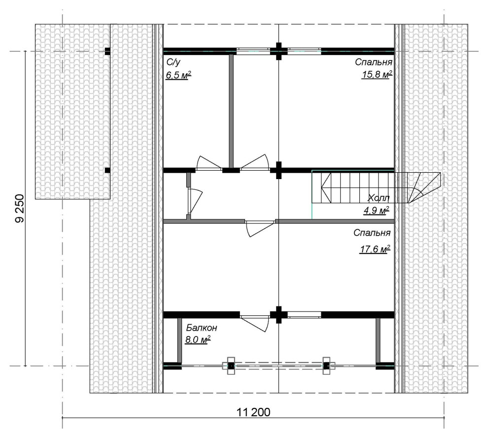 Дом из профилированного бруса Лукоморье-138