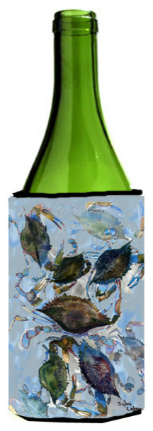 Blue Crab Cluster Wine Bottle Beverage Insulator Beverage Insulator Hugger
