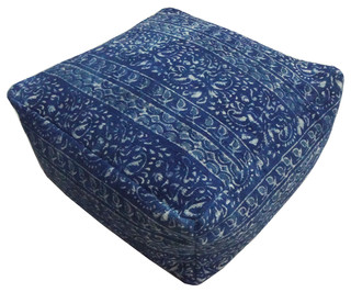 Modelli Creations - Square Dhurrie Pouf & Reviews Houzz